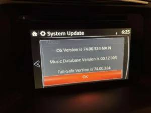 mazda connect 1 firmware version